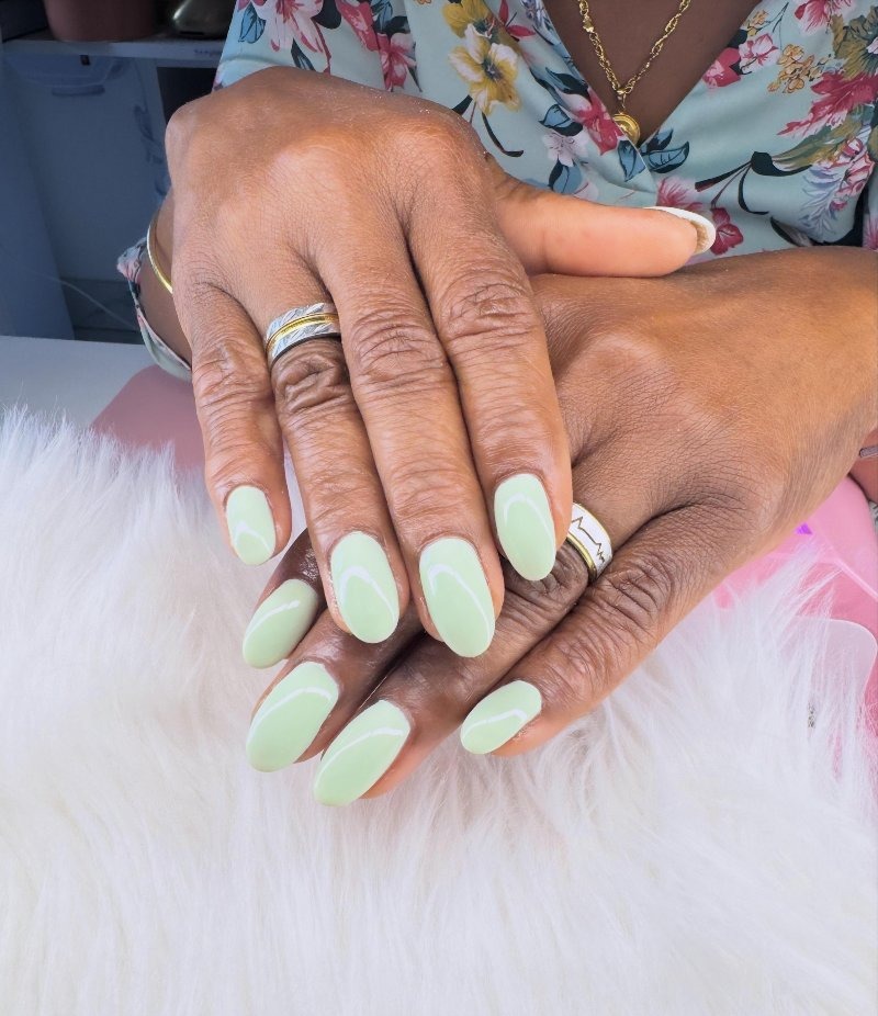 Mintgroene gellak